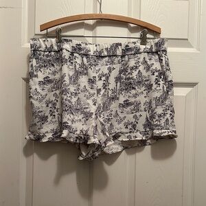 Maison Jules Black and White High Waist Shorts